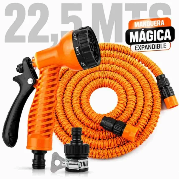 Manguera Mágica Expandible 22.5 Mts + Pistola