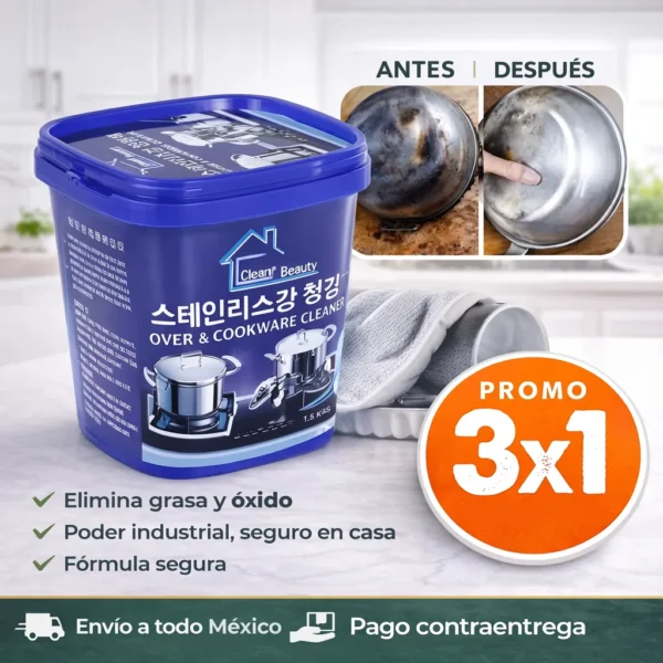 LLEVAS 3 Y SOLO PAGAS 1 | LIMPIADOR ELIMINADOR DE OXIDO Y GRASA MULTIUSOS