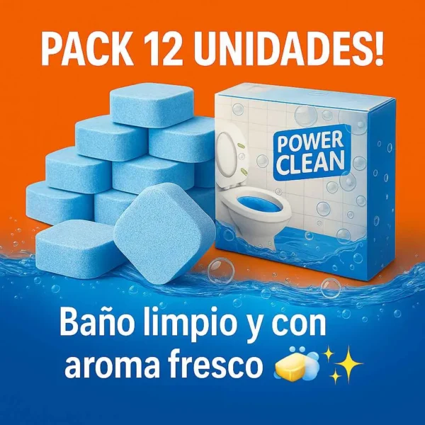 12 Pastillas para Inodoro (elimina el sarro y el mal olor)
