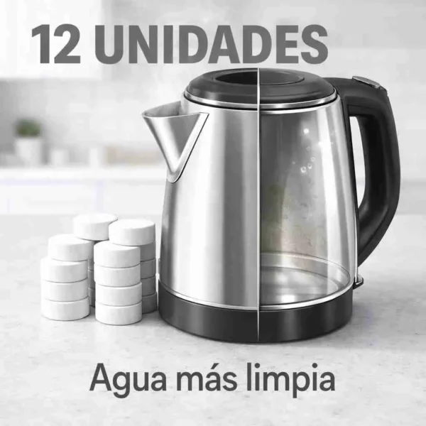 limpia también tu tetera eléctrica y cafetera con 12 Pastillas