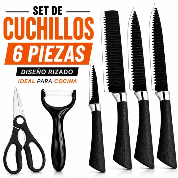 Set de Cocina 6 Piezas (todo lo que necesitas para preparar tus comidas)